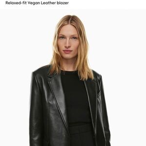 BABATON AGENCY FAUX LEATHER BLAZER-$185